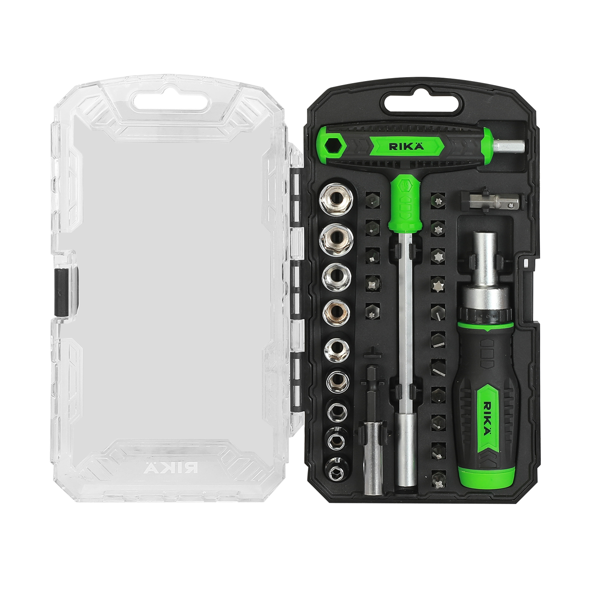 Rikä 29-Piece Professional Ratchet Screwdriver and Bit Set